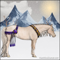 Horse Color:Chocolate Palomino Roan Pearl 