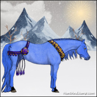 Horse Color:Watercolor Smoky Blue Roan 