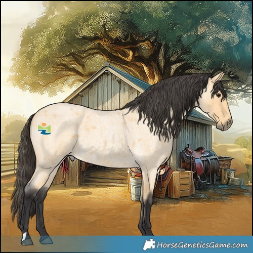 Horse Color:Buckskin Roan 