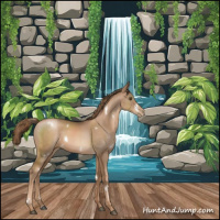 Horse Color:White Spotted Liver Chestnut Pearl 