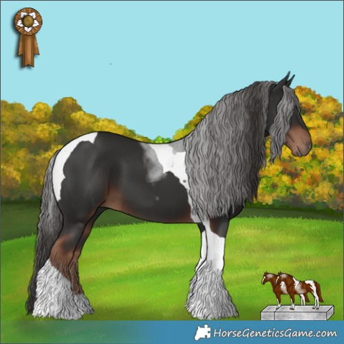 Horse Color:Liver Chestnut Tobiano 