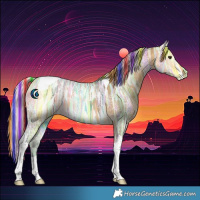 Horse Color:Painted Silver Buckskin Ice Tobiano 