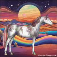 Horse Color:Painted Nacre White Spotted Silver Black