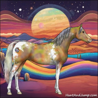 Horse Color:Nacre Silver Bay Tobiano