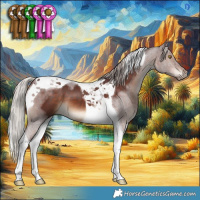Horse Color:Chocolate Silver Brown Tobiano