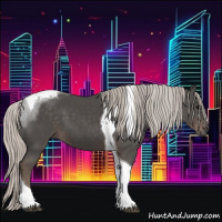 Horse Color:Silver Black Tobiano 