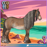 Horse Color:Chocolate Palomino and Liver Red Dun Brindle