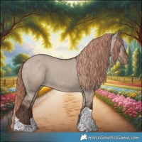 Horse Color:Liver Red Dun Tobiano Appaloosa 