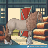 Horse Color:Liver Red Dun Tobiano Varnish 