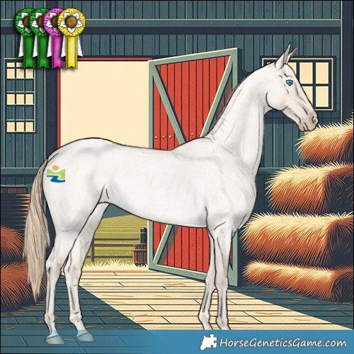 Horse Color:Smoky Creme Roan Dun 