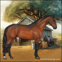 Horse Color:Bay Rabicano 