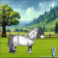 Horse Color:White Spotted Bay Chinchilla Varnish 