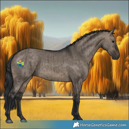 Horse Color:Brown Dun Brindle 