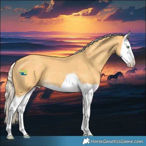 Horse Color:Gold Cream Champagne Splash 