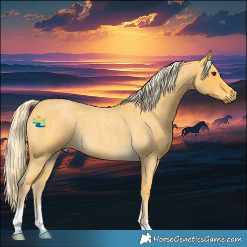 Horse Color:Palomino Roan 