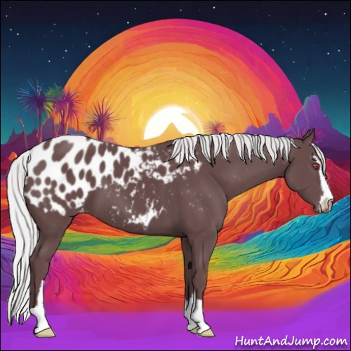 Horse Color:Chocolate Silver Black Chinchilla Sabino Appaloosa 
