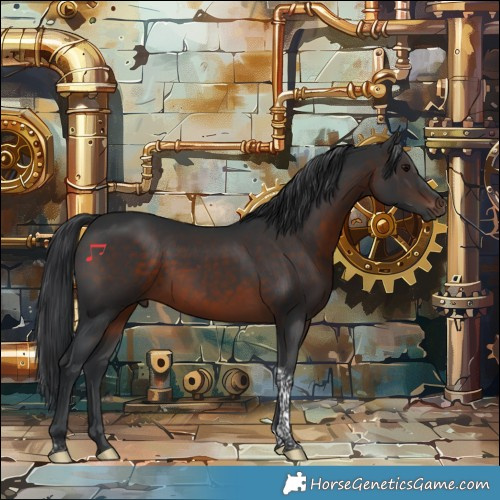 Horse Color:Brown Tobiano 