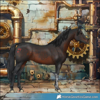 Horse Color:Brown Tobiano 