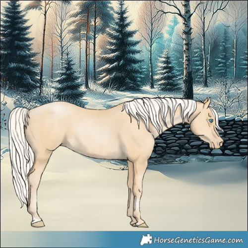 Horse Color:Silver Smoky Black Pearl