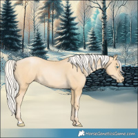 Horse Color:Silver Smoky Black Pearl 