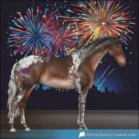 Horse Color:Liver Chestnut Mushroom Tobiano 