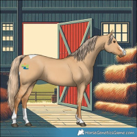 Horse Color:Red Dun Tobiano 