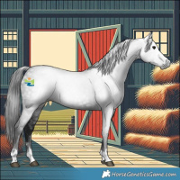 Horse Color:Gray Smoky Black 