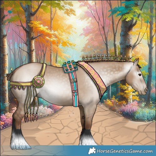 Horse Color:Gray Grullo Pearl 