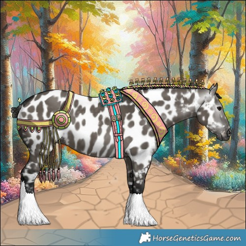 Horse Color:Gray Grullo Appaloosa 