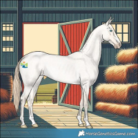 Horse Color:Perlino Roan Dun 