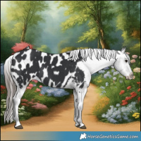 Horse Color:Black Appaloosa 