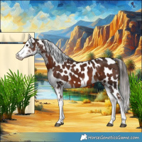 Horse Color:White Spotted Liver Chestnut Near Leopard 