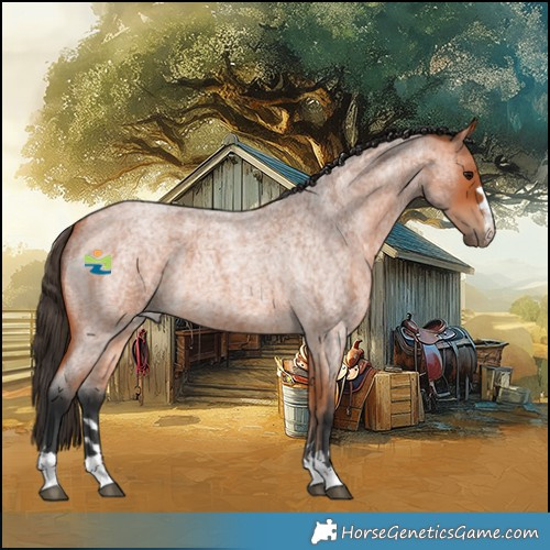 Horse Color:Bay Roan 
