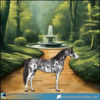 Horse Color:Smoky Black Sabino Rabicano 