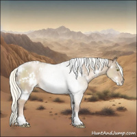 Horse Color:White Spotted Liver Red Dun Pearl Mushroom 