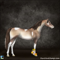 Horse Color:Liver Red Onyx Pearl Tobiano 