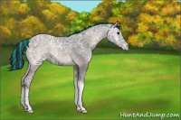 Horse Color:Painted Blue Onyx Ice