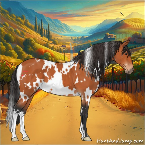 Horse Color:White Spotted Bay 