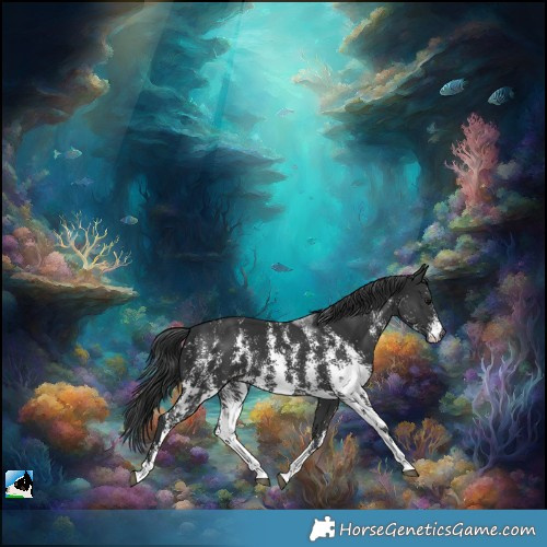 Horse Color:Black Sabino 