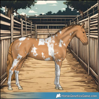 Horse Color:White Spotted Chestnut Tobiano 