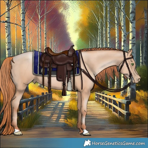 Horse Color:Classic Champagne Pearl 