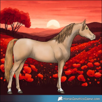 Horse Color:Chestnut Pearl Rabicano 