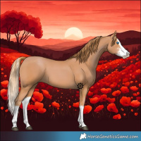 Horse Color:Chestnut Sabino Splash 