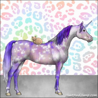 Horse Color:Watercolor Plaid  White Spotted Brown Dun 