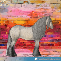 Horse Color:Buckskin Dun Varnish Brindle 