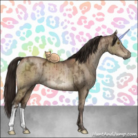 Horse Color:Gray Brown Ice Pearl Dun Brindle 