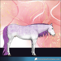Horse Color:Watercolor Plaid White Spotted Liver Red Dun Ice Brindle