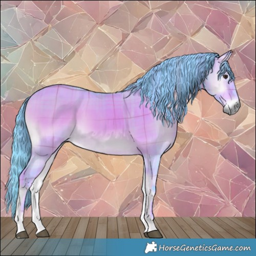 Horse Color:Watercolor Plaid Liver Red Dun Onyx