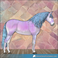Horse Color:Watercolor Plaid  Liver Red Dun Onyx 
