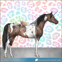 Horse Color:Brown Dun Tobiano Brindle 